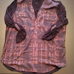 Black/Red Silky Dress Shirt